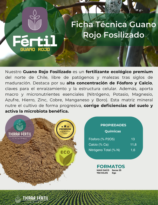 Venta de Guano Rojo Natural en Chile | Bioinsumos Tierra Fértil