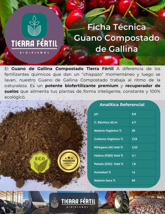 Guano de Gallina Estabilizado Compostado