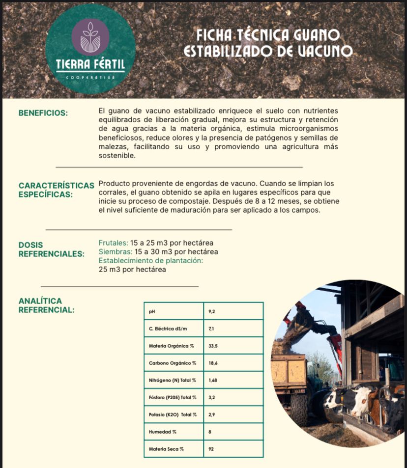 Guano de Vacuno Estabilizado